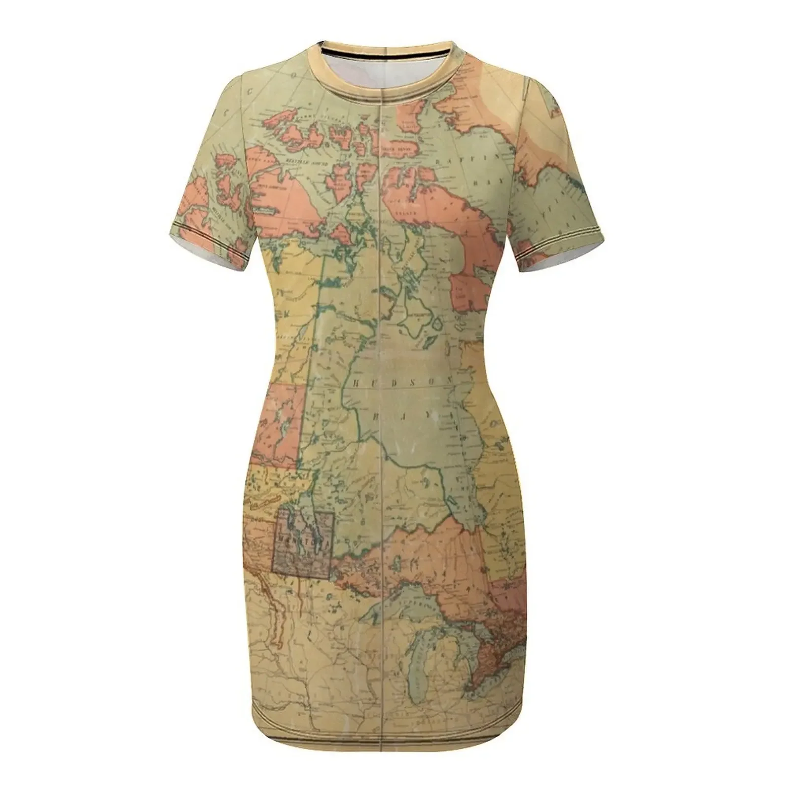 Vintage Map of Canada (1898) S - Summer Clothing Women Canada recension och pris