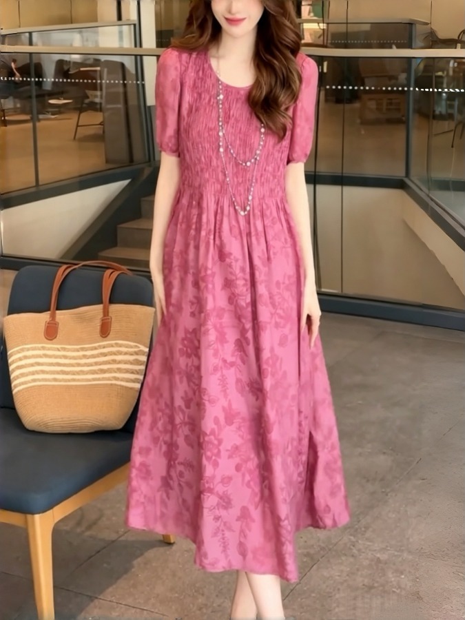 Elegant A-Line Dress Monogram  - Summer Clothing Tagline recension och pris