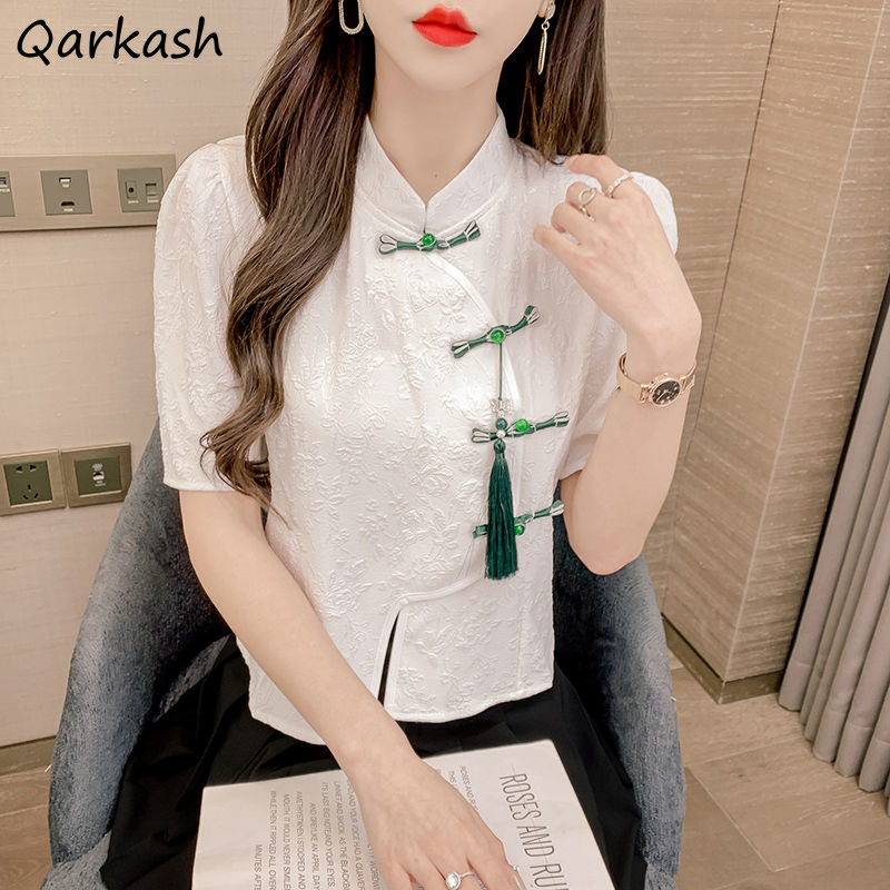 Vintage Blouses Women Fashion  - Summer Linen Clothing For Women recension och pris