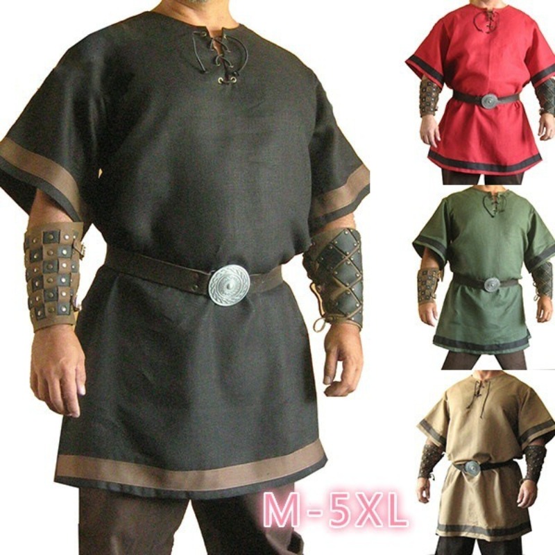 Casual Men's Stage Clothing Me - Summer Renaissance Clothing recension och pris