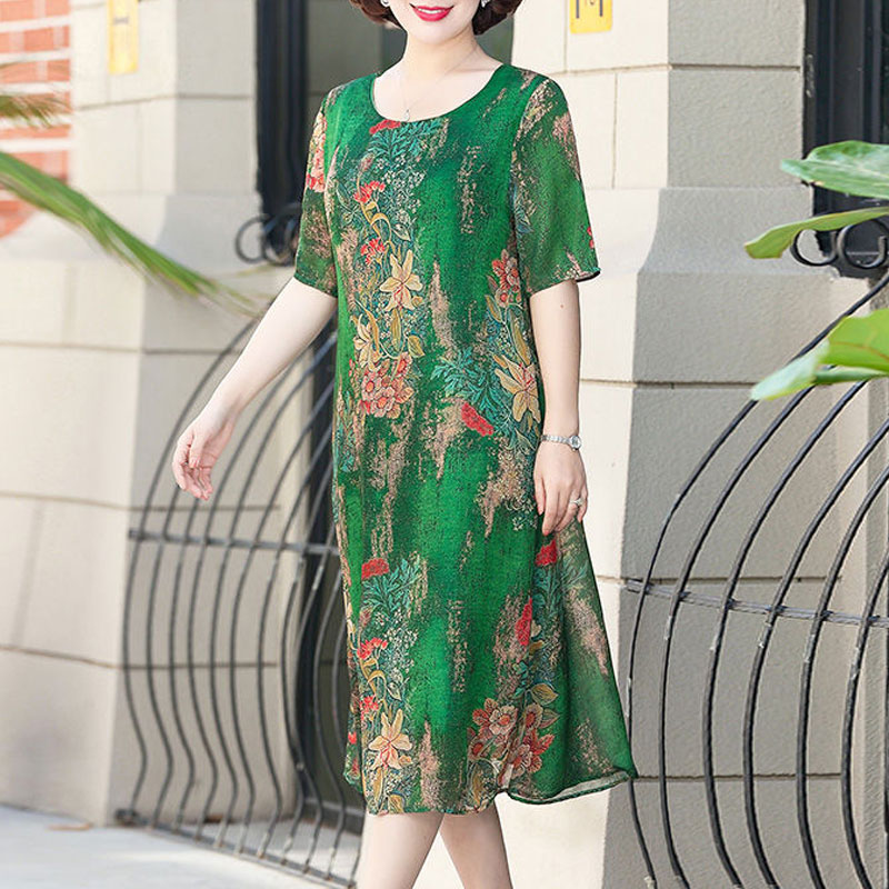 Fashion Irregular Midi Dress V - Summer Clothing For 60 Year Old Woman recension och pris