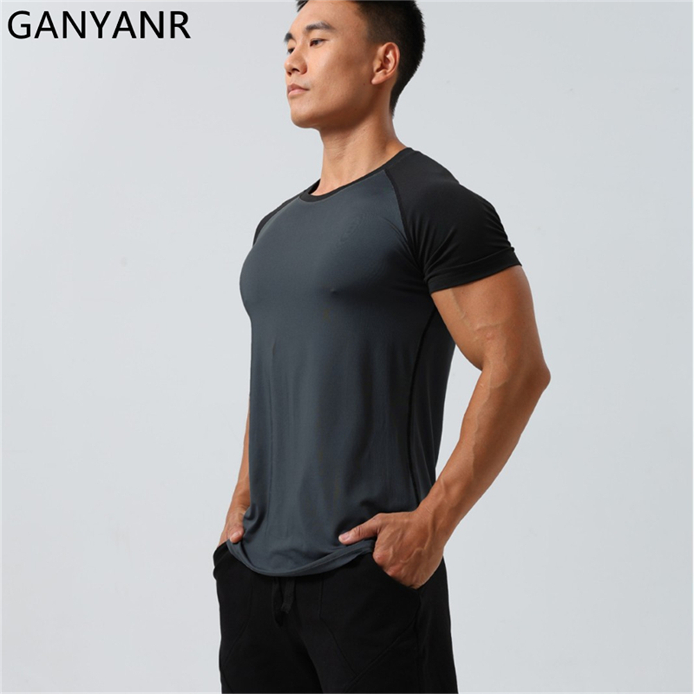 GANYANR Men's Running T-shirt  - Summer Golf Clothing recension och pris