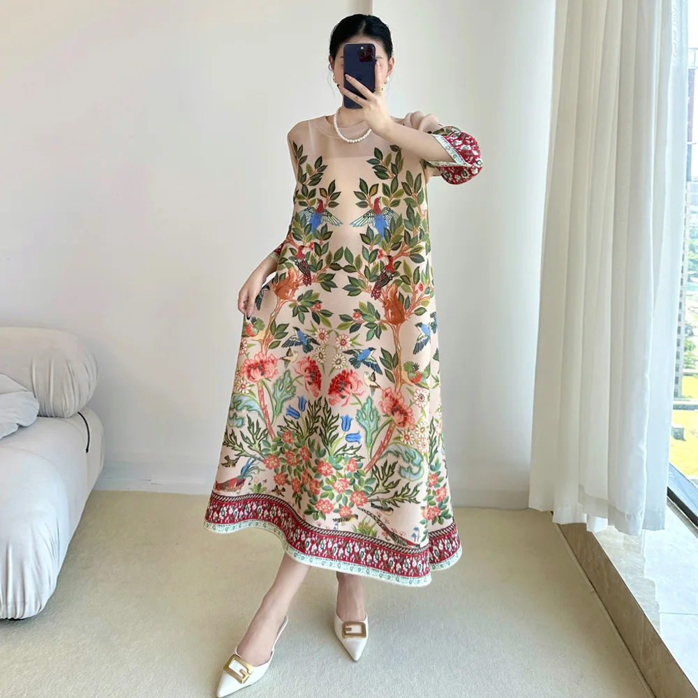 Miyake Vintage Print Dress Sev - Summer 2025 Clothing Essentials recension och pris