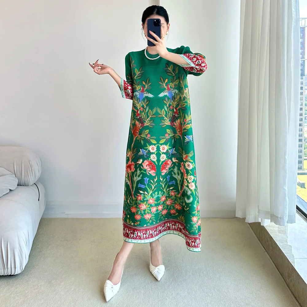 Miyake Vintage Print Dress Sev - Summer 2025 Clothing Essentials recension och pris