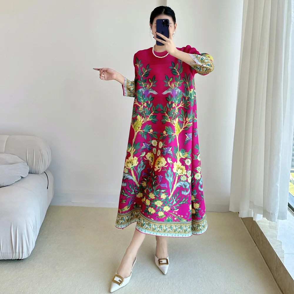 Miyake Vintage Print Dress Sev - Summer 2025 Clothing Essentials recension och pris