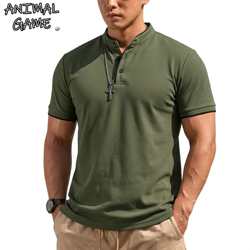 Summer Short Sleeve Henley Shi - Summer Clothing Line recension och pris