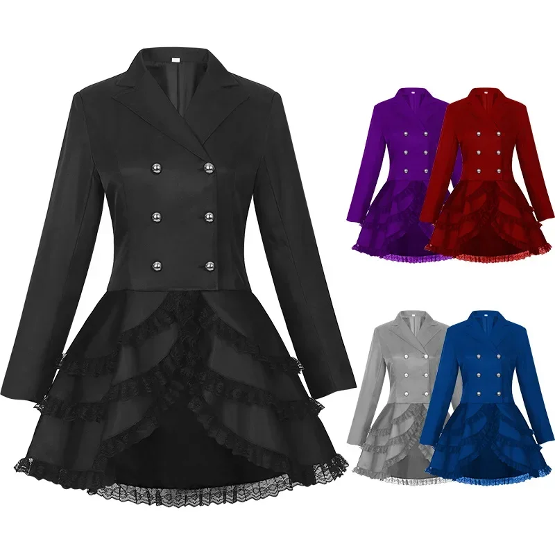 Women Gothic Dress Lace Perfor - Summer Renaissance Clothing recension och pris