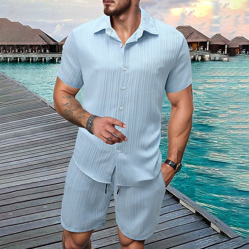 2026 New Men Vertical Wrinkle  - Summer Clothing Essentials recension och pris