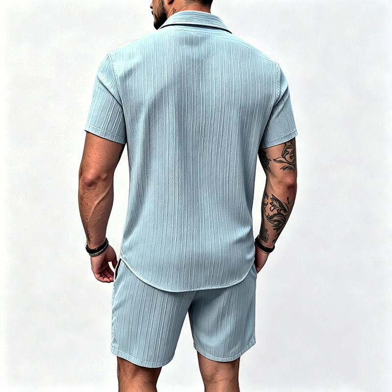 2026 New Men Vertical Wrinkle  - Summer Clothing Essentials recension och pris