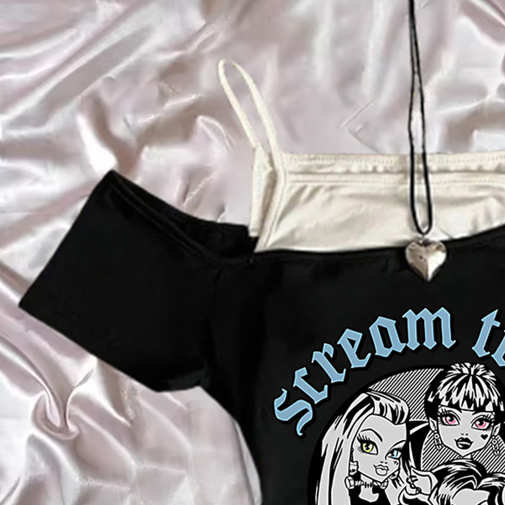 Aesthetic Punk Fairy Tee kawai - Summer Clothing Newborn recension och pris