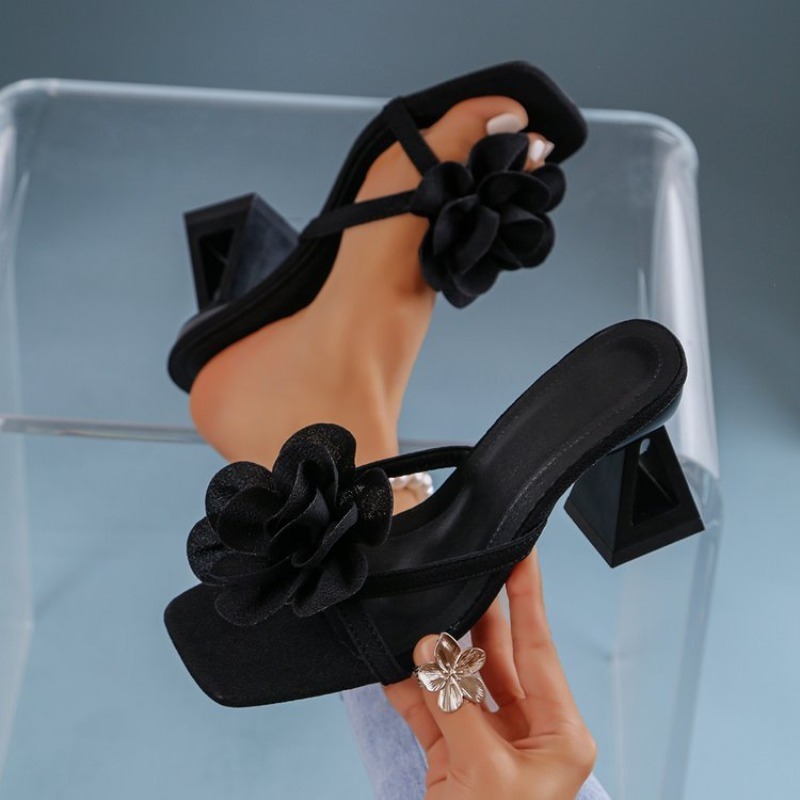 Womens 3D Flower Decor Sandals - Summer Clothing Sale recension och pris