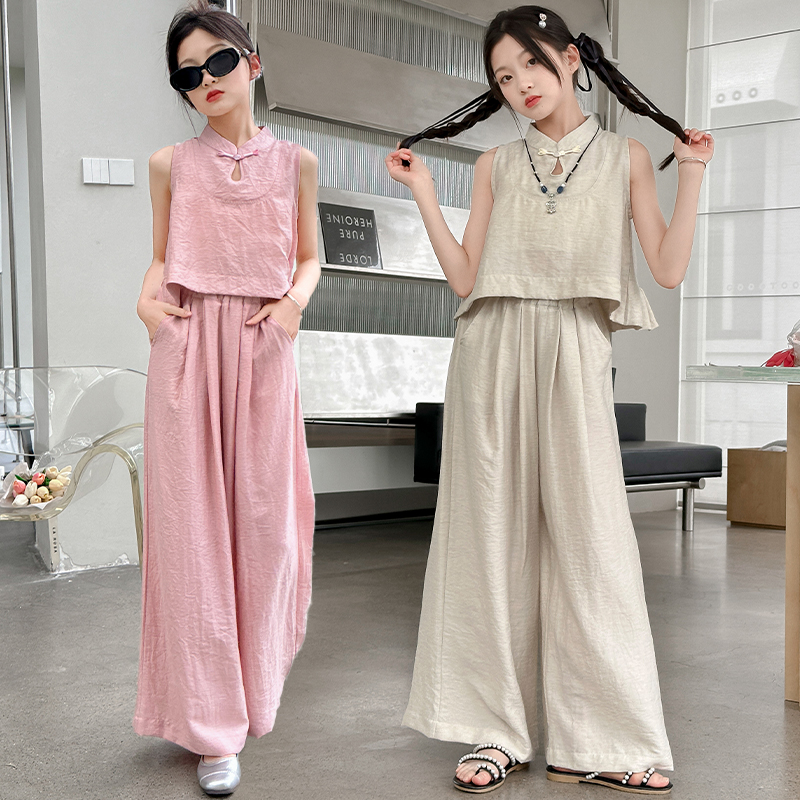 Chinese Style Children Clothes - Tank Top Breathable recension och pris