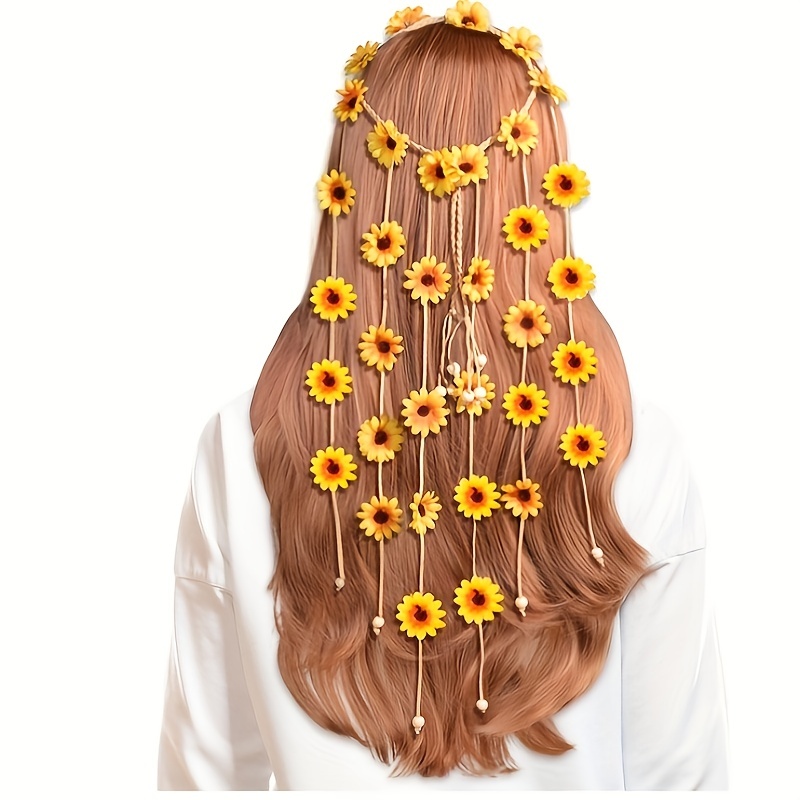 Flower hippie headband, flower - Summer Linen Clothing For Women recension och pris