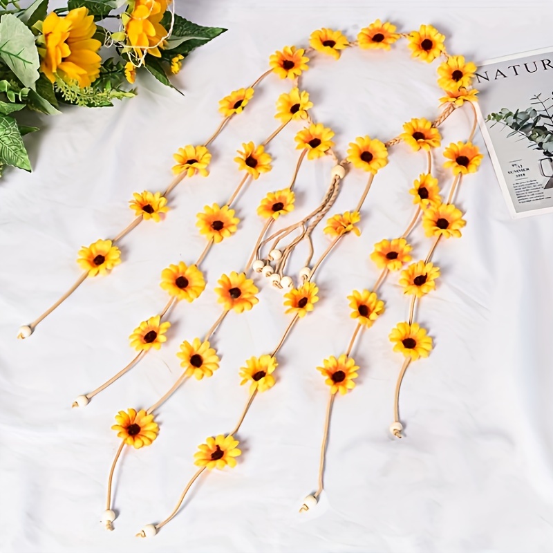 Flower hippie headband, flower - Summer Linen Clothing For Women recension och pris