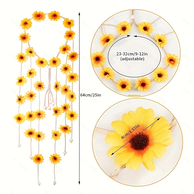 Flower hippie headband, flower - Summer Linen Clothing For Women recension och pris