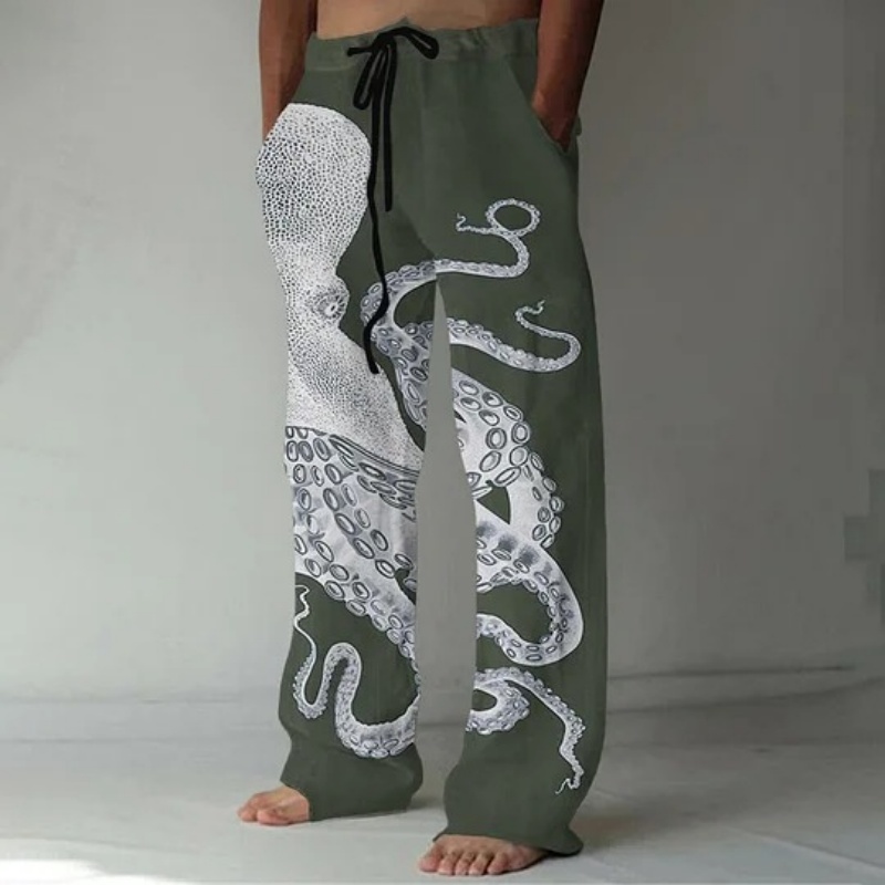 Japanese Art Octopus Graphic P - Japanese Summer Clothing Men recension och pris