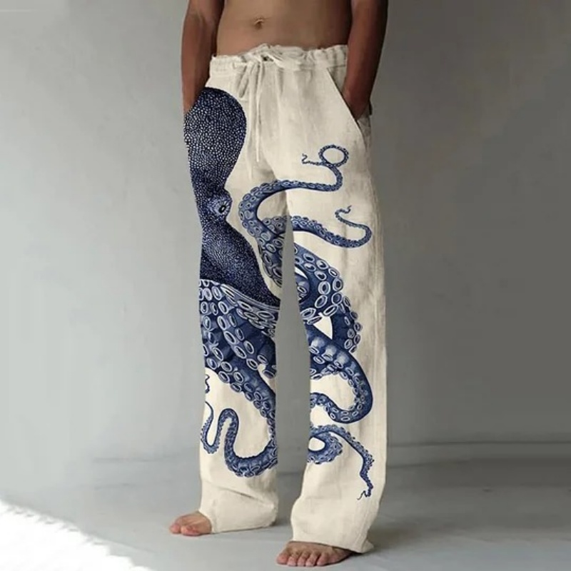 Japanese Art Octopus Graphic P - Japanese Summer Clothing Men recension och pris