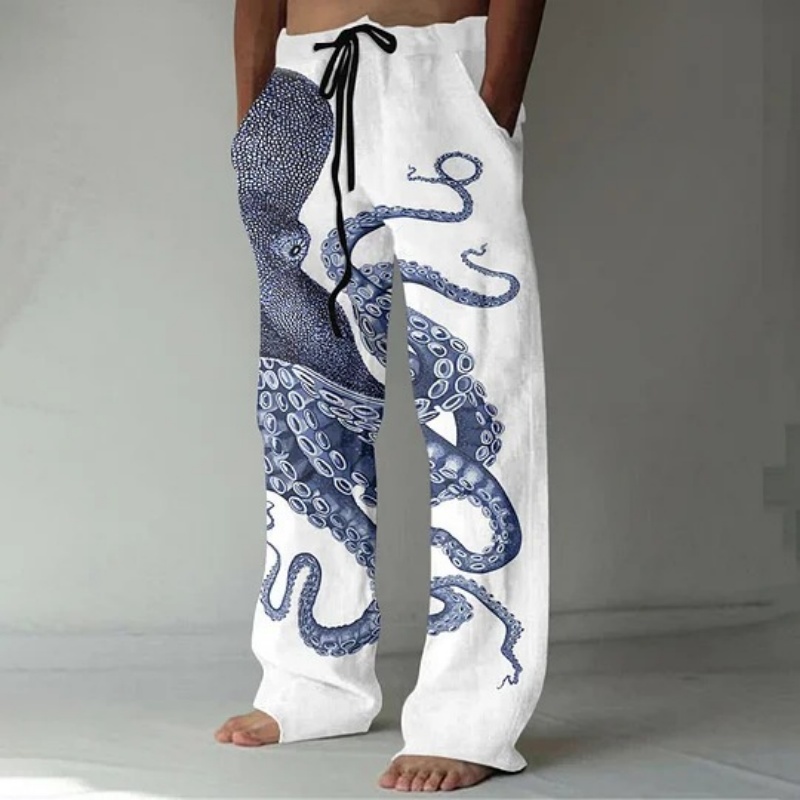 Japanese Art Octopus Graphic P - Japanese Summer Clothing Men recension och pris