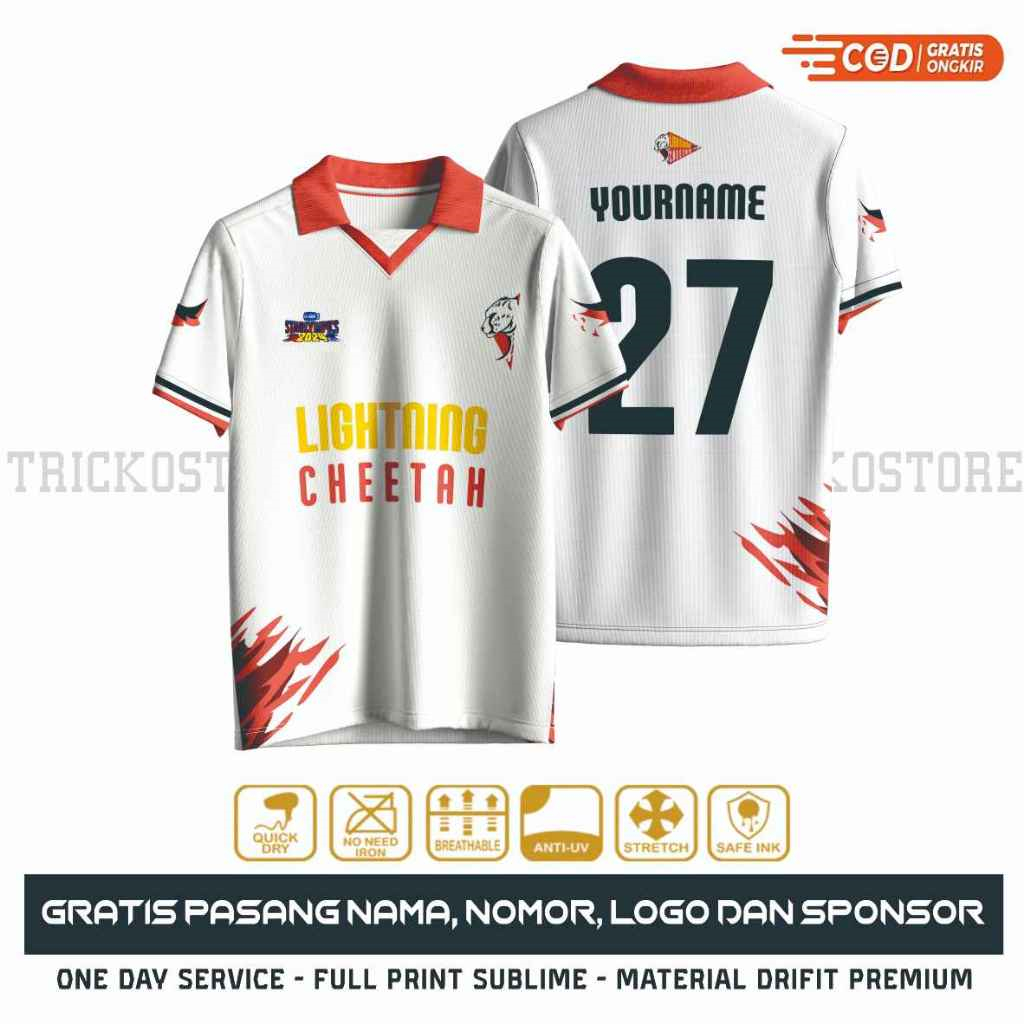 GMMTV LIGHTNING CHEETAH JERSEY - Summer Clothing Name recension och pris