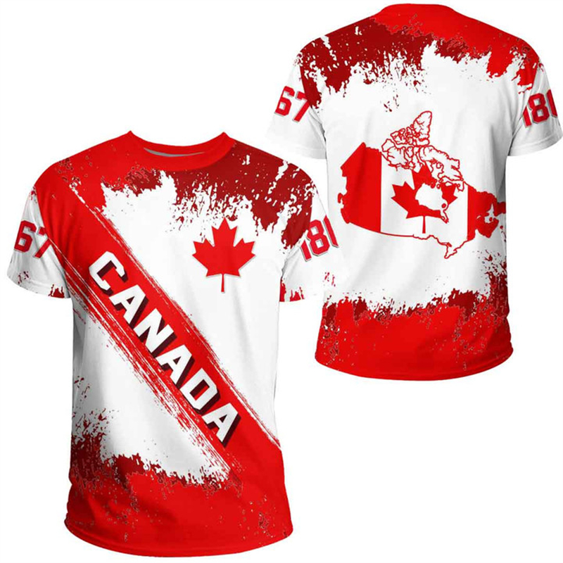 Canada Day T-shirt Canadian Fl - Summer Clothing Women Canada recension och pris